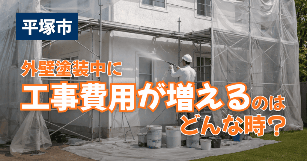 平塚市で工事中に費用が増える要因を整理したイメージ