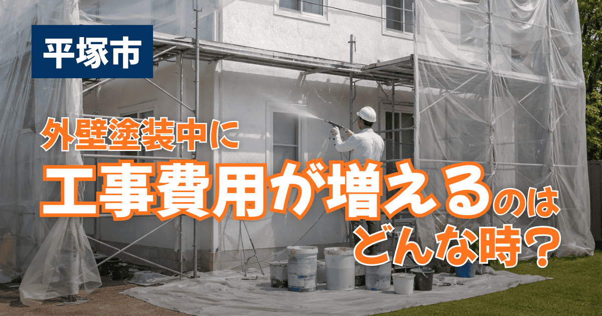 平塚市で工事中に費用が増える要因を整理したイメージ