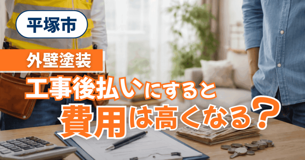 平塚市で後払い条件と費用への影響を確認するイメージ