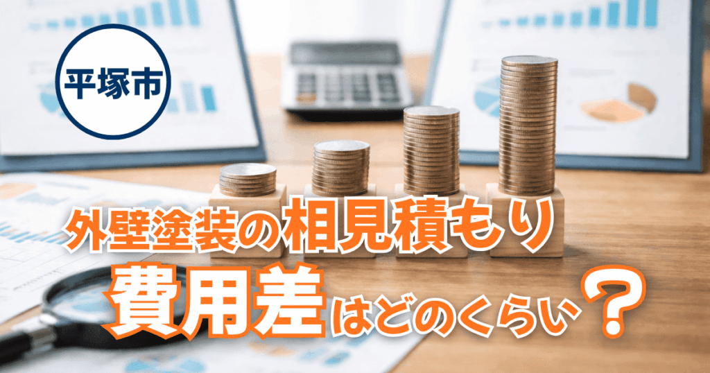 平塚市で相見積もり時の費用差を整理したイメージ
