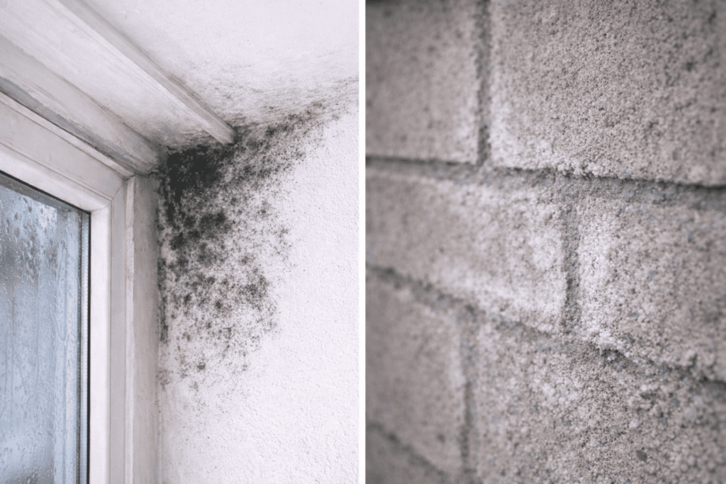 カビが生えた壁