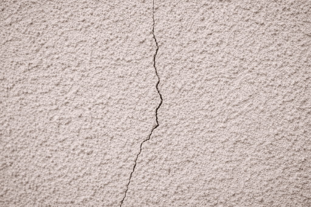 ひび割れた壁